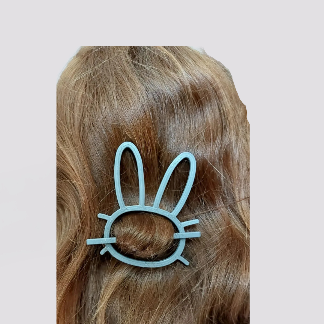 Rabbit hair pin slide