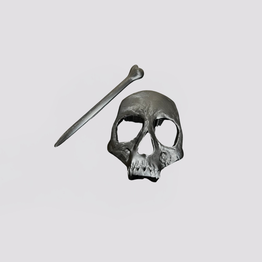 Human Skull Hair Pin